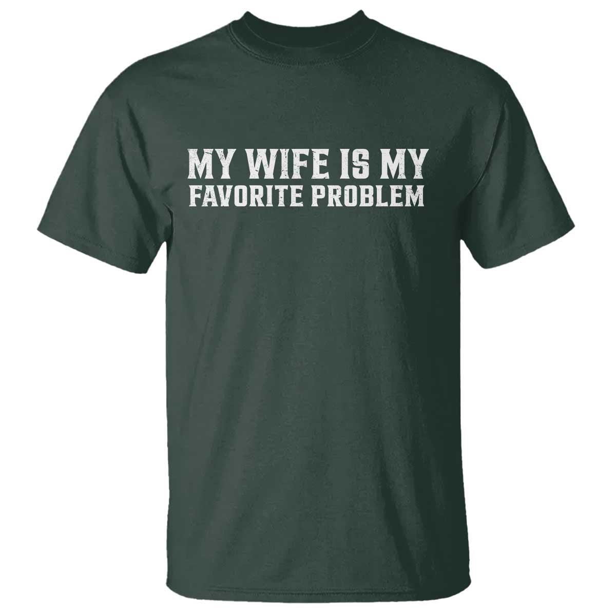My Wife Is My Favorite Problem Funny Husband Marriage Graphic T Shirt