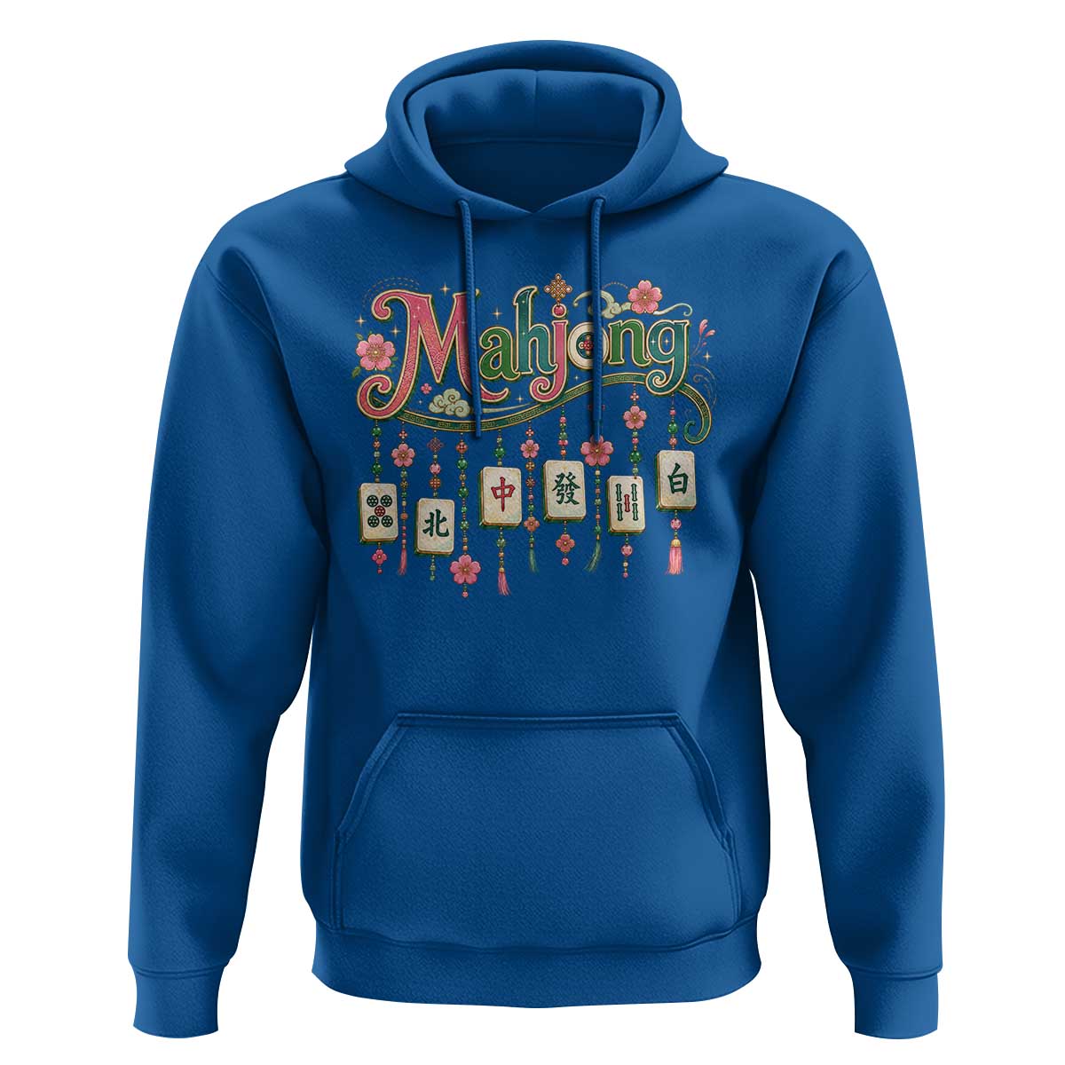Funny Mahjong Lovers Hoodie Funny Mahjong Lovers Chinese Game Floral Vintage Aesthetic Graphic
