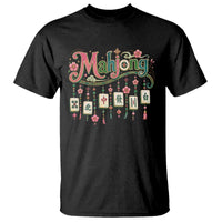 Funny Mahjong Lovers T Shirt Funny Mahjong Lovers Chinese Game Floral Vintage Aesthetic Graphic