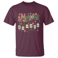 Funny Mahjong Lovers T Shirt Funny Mahjong Lovers Chinese Game Floral Vintage Aesthetic Graphic