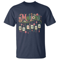 Funny Mahjong Lovers T Shirt Funny Mahjong Lovers Chinese Game Floral Vintage Aesthetic Graphic