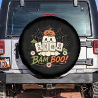 Halloween Ghost Playing Mahjong Spooky Boo Funny Costume Spare Tire Cover Mahjong Lover Gift