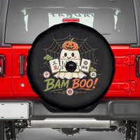 Halloween Ghost Playing Mahjong Spooky Boo Funny Costume Spare Tire Cover Mahjong Lover Gift