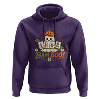 Halloween Ghost Playing Mahjong Spooky Boo Funny Costume Hoodie Mahjong Lover Gift