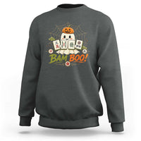 Halloween Ghost Playing Mahjong Spooky Boo Funny Costume Sweatshirt Mahjong Lover Gift