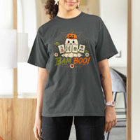 Halloween Ghost Playing Mahjong Spooky Boo Funny Costume T Shirt For Women Mahjong Lover Gift