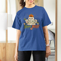 Halloween Ghost Playing Mahjong Spooky Boo Funny Costume T Shirt For Women Mahjong Lover Gift