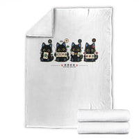 Black Cat Mahjong Lover Cute Graphic Throw Blanket