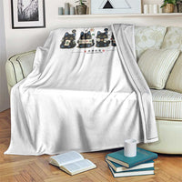 Black Cat Mahjong Lover Cute Graphic Throw Blanket