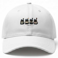 Black Cat Mahjong Lover Cute Graphic Baseball Cap