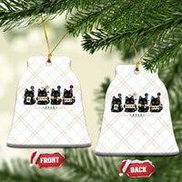 Black Cat Mahjong Lover Cute Graphic Ceramic Ornament