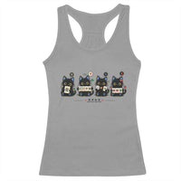 Black Cat Mahjong Lover Cute Graphic Racerback Tank Top