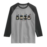 Black Cat Mahjong Lover Cute Graphic Raglan Shirt