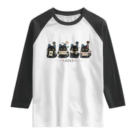 Black Cat Mahjong Lover Cute Graphic Raglan Shirt