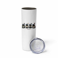 Black Cat Mahjong Lover Cute Graphic Skinny Tumbler