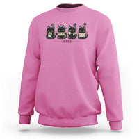 Black Cat Mahjong Lover Cute Graphic Sweatshirt