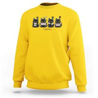Black Cat Mahjong Lover Cute Graphic Sweatshirt