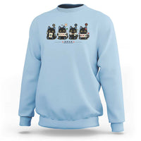 Black Cat Mahjong Lover Cute Graphic Sweatshirt