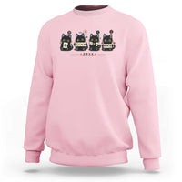 Black Cat Mahjong Lover Cute Graphic Sweatshirt