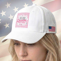 Queen Of Tiles Pink Mahjong Lover Game Night Graphic Baseball Cap