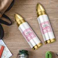 Queen Of Tiles Pink Mahjong Lover Game Night Graphic Bullet Tumbler