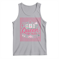 Queen Of Tiles Pink Mahjong Lover Game Night Graphic Tank Top