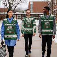 Mahjong Lovers V-Neck Knit Sweater Vest Queen Of Tiles Game Night Graphic