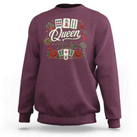 Mahjong Lovers Sweatshirt Queen Of Tiles Game Night Graphic
