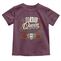 Mahjong Lovers Toddler T Shirt Queen Of Tiles Game Night Graphic