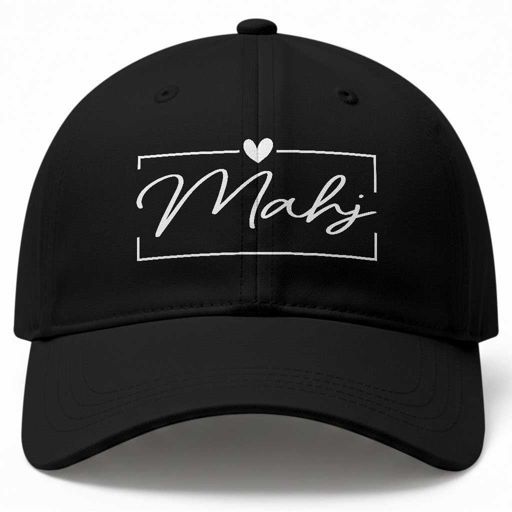 Mahjong Lovers Baseball Cap Mah Jongg Game Night Graphic