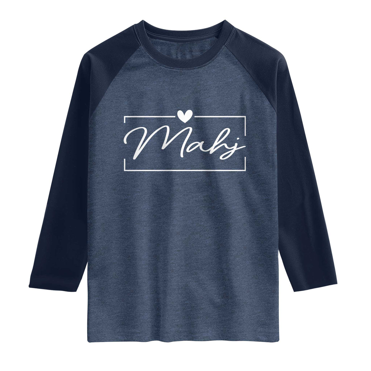 Mahjong Lovers Raglan Shirt Mah Jongg Game Night Graphic
