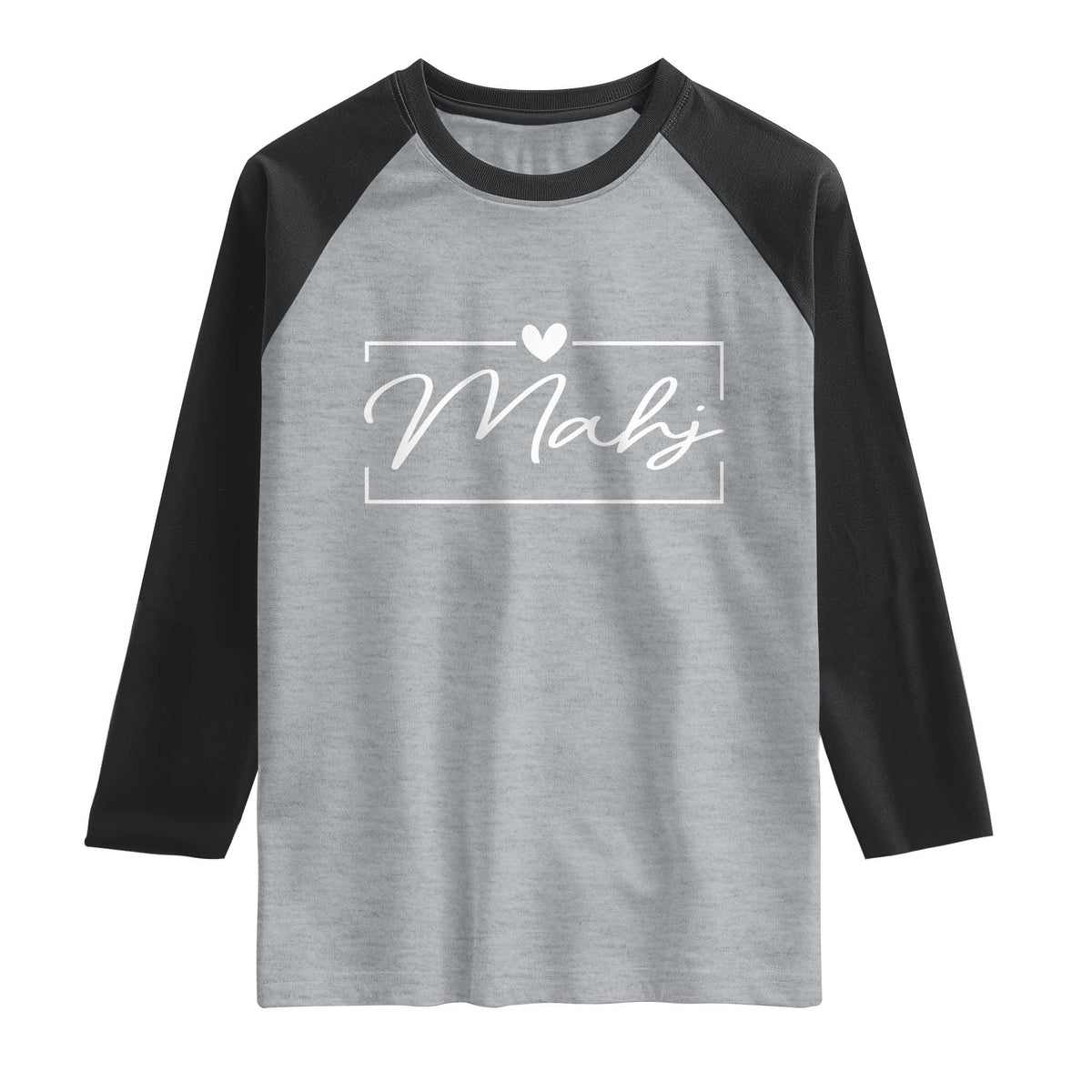 Mahjong Lovers Raglan Shirt Mah Jongg Game Night Graphic