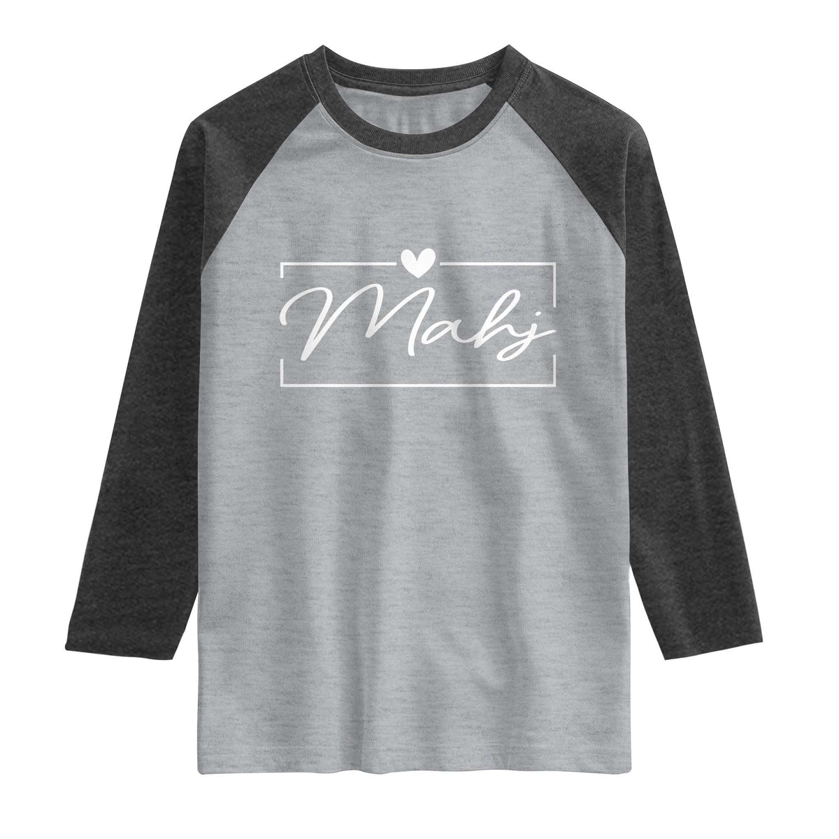 Mahjong Lovers Raglan Shirt Mah Jongg Game Night Graphic