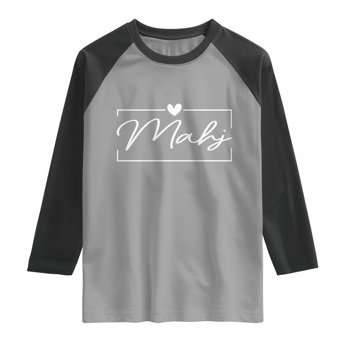 Mahjong Lovers Raglan Shirt Mah Jongg Game Night Graphic