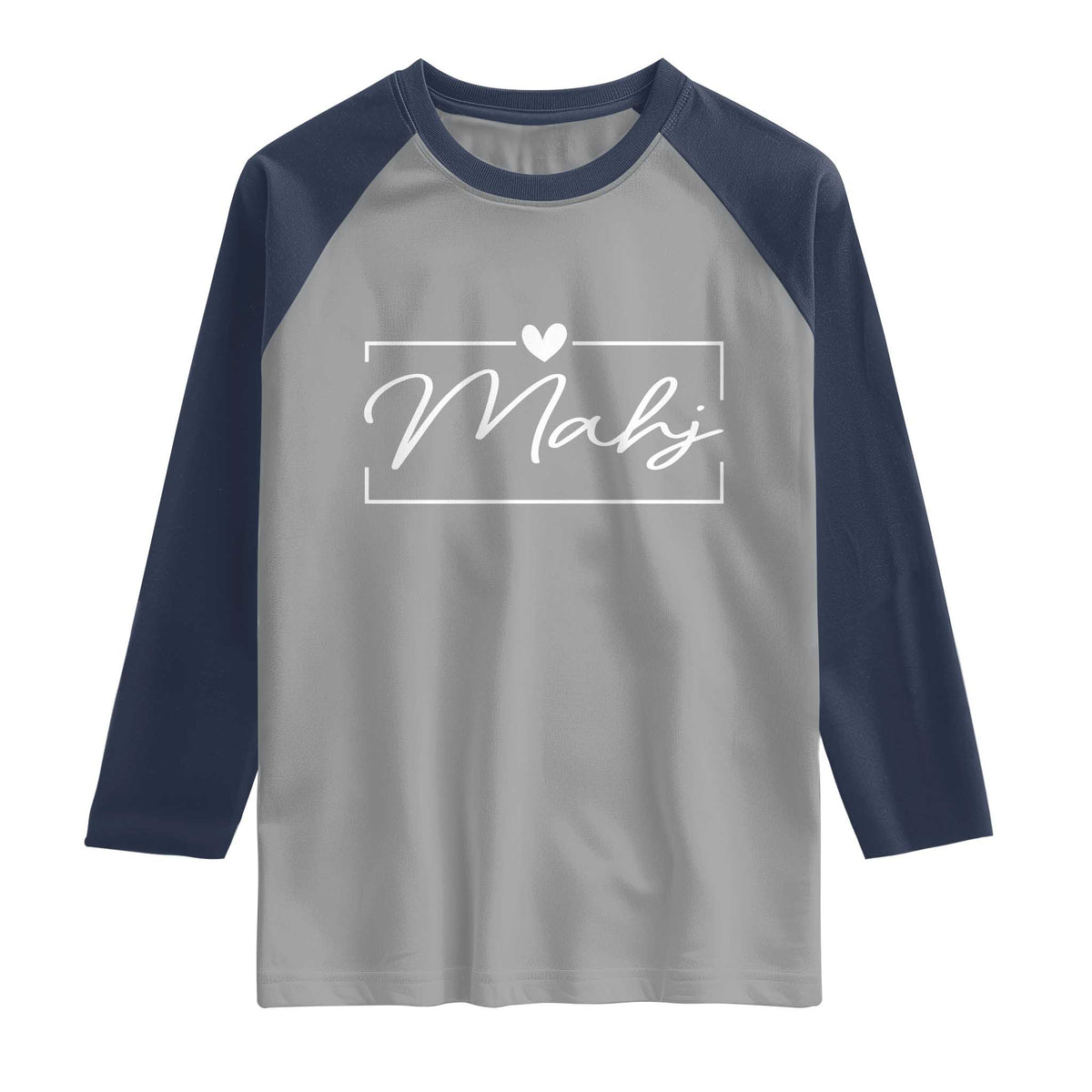 Mahjong Lovers Raglan Shirt Mah Jongg Game Night Graphic