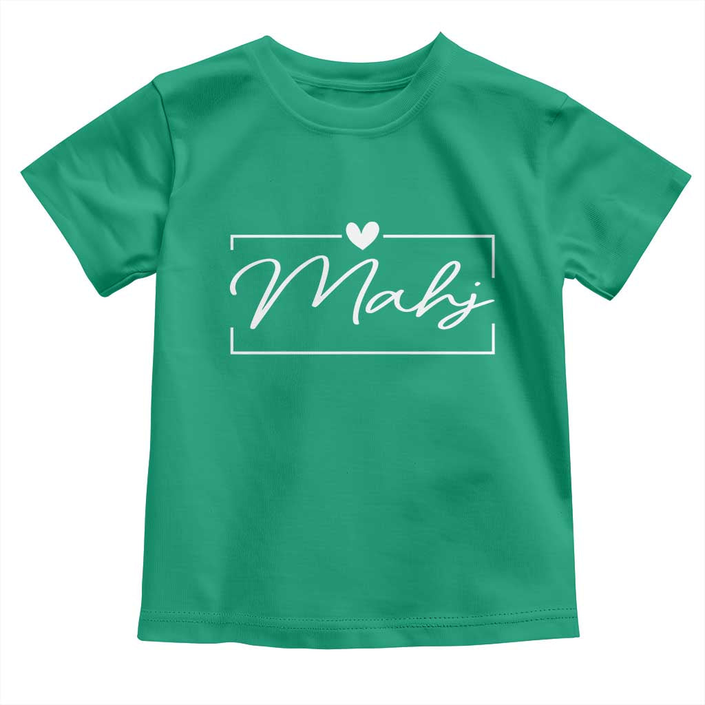 Mahjong Lovers Toddler T Shirt Mah Jongg Game Night Graphic