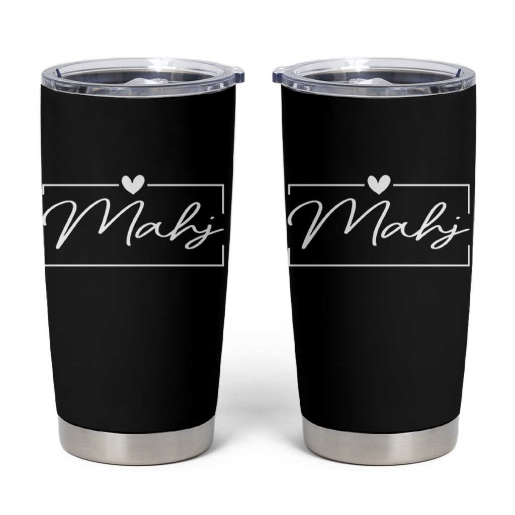 Mahjong Lovers Tumbler Cup Mah Jongg Game Night Graphic