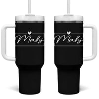 Mahjong Lovers Tumbler With Handle Mah Jongg Game Night Graphic