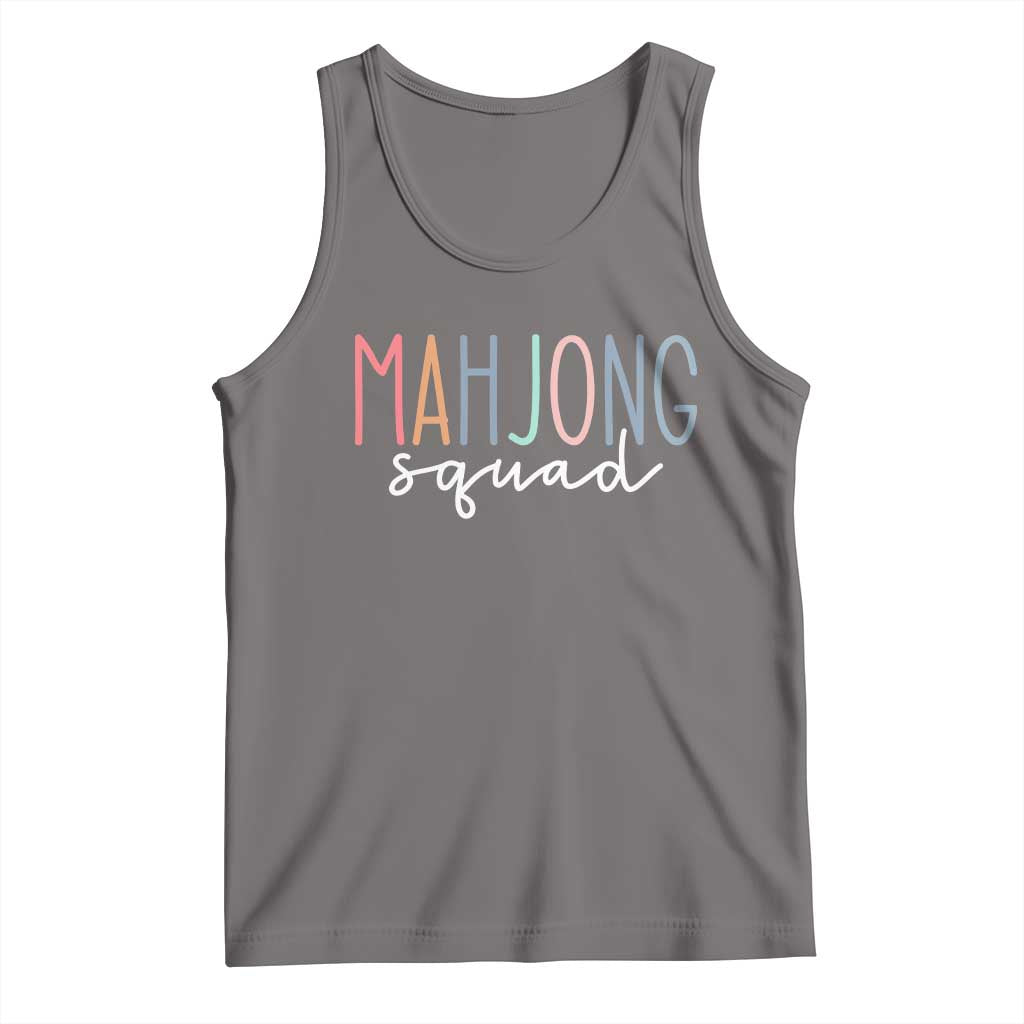 Mahjong Lovers Mahj Squad Tank Top Boho Pastel Cute Game Night Graphic