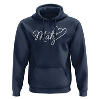 Mahjong Lovers Hoodie Funny Mah Jongg Heart Game Night Graphic
