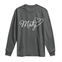Mahjong Lovers Long Sleeve Shirt Funny Mah Jongg Heart Game Night Graphic