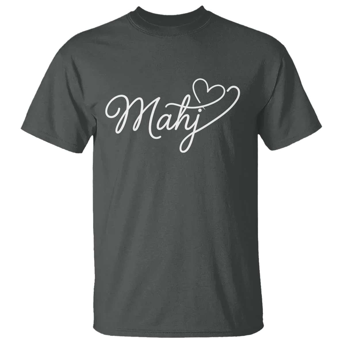 Mahjong Lovers T Shirt Funny Mah Jongg Heart Game Night Graphic