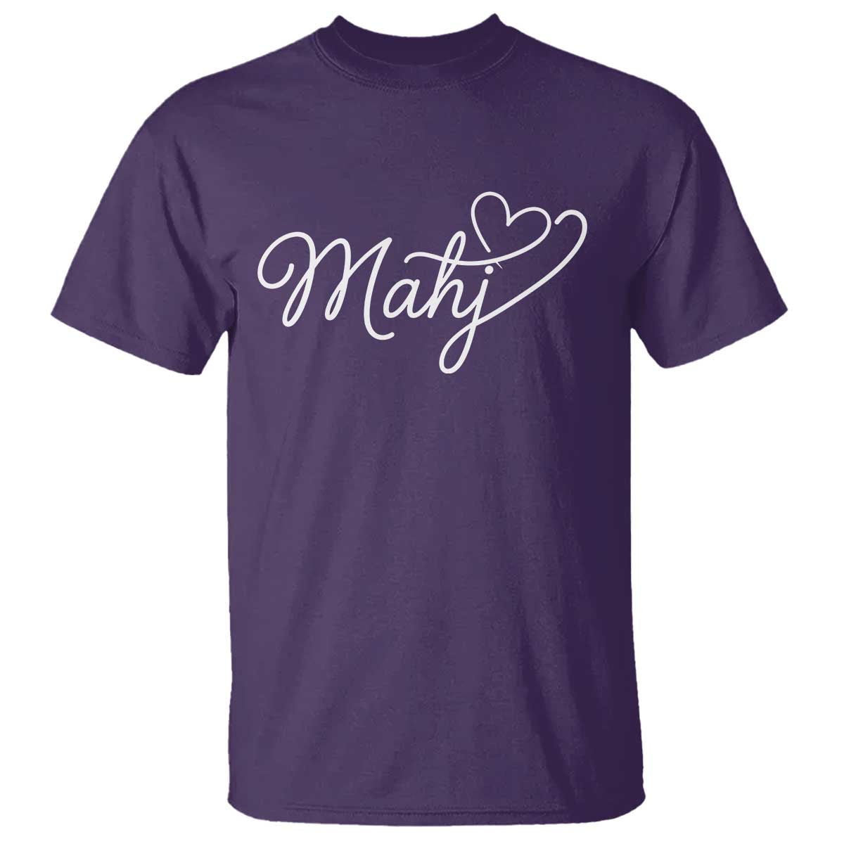 Mahjong Lovers T Shirt Funny Mah Jongg Heart Game Night Graphic