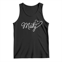 Mahjong Lovers Tank Top Funny Mah Jongg Heart Game Night Graphic