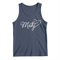 Mahjong Lovers Tank Top Funny Mah Jongg Heart Game Night Graphic