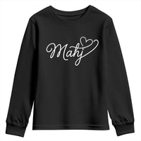 Mahjong Lovers Youth Sweatshirt Funny Mah Jongg Heart Game Night Graphic