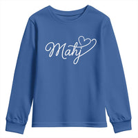 Mahjong Lovers Youth Sweatshirt Funny Mah Jongg Heart Game Night Graphic