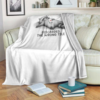 Funny Raccoon Mahjong Lovers Throw Blanket Discarded The Wrong Tile