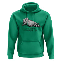 Funny Raccoon Mahjong Lovers Hoodie Discarded The Wrong Tile