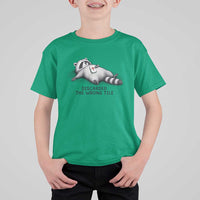 Funny Raccoon Mahjong Lovers T Shirt For Kid Discarded The Wrong Tile